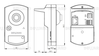 BD46C Beward - Миниатюрная IP-Видеокамера