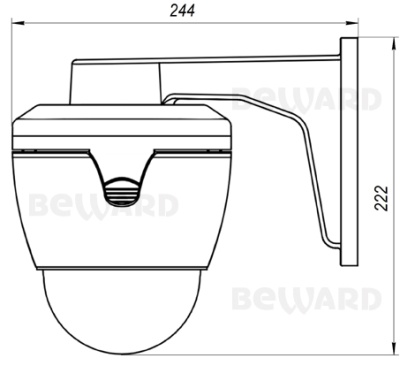 B55-5H Beward Поворотная (PTZ) IP-Видеокамера