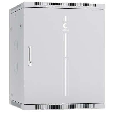 Cabeus SH-05F-15U60/35m Шкаф телекоммуникационный настенный 19" 15U 600x350x769mm (ШхГхВ) дверь металл