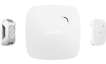 Ajax FireProtect Plus Беспроводной дымо-тепловой датчик с сенсором угарного газа и сиреной (Белый)
