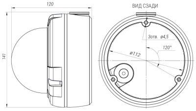 B1710DV Beward - Купольная IP-Видеокамера