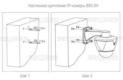 B55-5H Beward Поворотная (PTZ) IP-Видеокамера