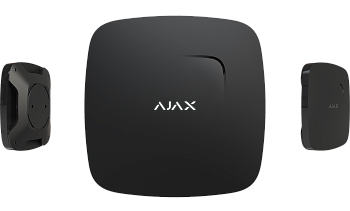Ajax FireProtect Plus Беспроводной дымо-тепловой датчик с сенсором угарного газа и сиреной (Черный)