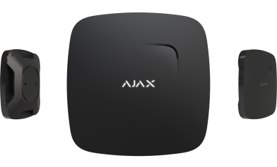 Ajax FireProtect Plus Беспроводной дымо-тепловой датчик с сенсором угарного газа и сиреной (Черный)