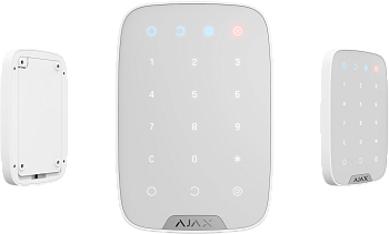 Ajax KeyPad Беспроводная сенсорная клавиатура управления системой безопасности (Белый)