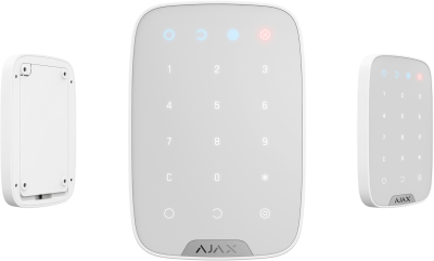 Ajax KeyPad Беспроводная сенсорная клавиатура управления системой безопасности (Белый)
