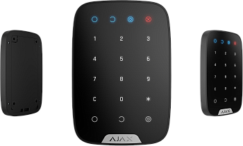 Ajax KeyPad Беспроводная сенсорная клавиатура управления системой безопасности (Черный)