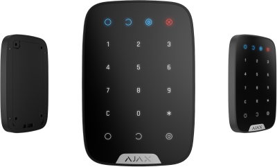 Ajax KeyPad Беспроводная сенсорная клавиатура управления системой безопасности (Черный)