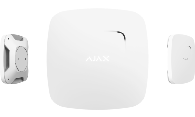 Ajax FireProtect Беспроводной дымо-тепловой датчик с сиреной (Белый)