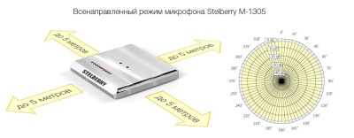 M-1305 Stelberry - Направленный антивандальный микрофон