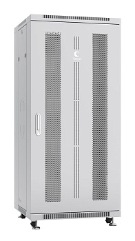 Cabeus ND-05C-27U60/60 Шкаф монтажный телекоммуникационный 19" напольный для распределительного и серверного оборудования 27U 600x600x1388mm (ШхГхВ) передняя и задняя перфорированные двери, ручка с замком, цвет серый (RAL 7035)