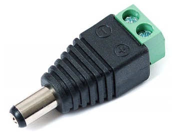 Разъем питания штекер 2.1х5.5 с клеммной колодкой