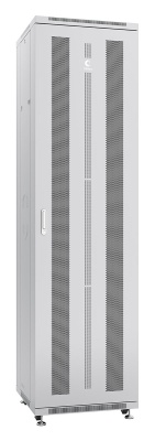 Cabeus ND-05C-47U60/60 Шкаф монтажный телекоммуникационный 19" напольный для распределительного и серверного оборудования 47U 600x600x2277mm (ШхГхВ) передняя и задняя перфорированные двери, ручка с замком, цвет серый (RAL 7035)
