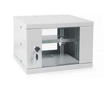 Cabeus WSC-4U Шкаф телекоммуникационный настенный 10" 4U 326x300x225mm (ШхГхВ) дверь стекло