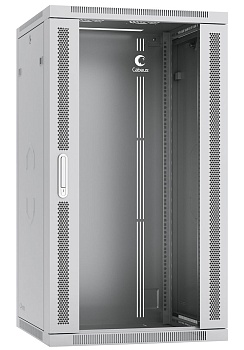 Cabeus SH-05F-22U60/45 Шкаф телекоммуникационный настенный 19" 22U 600x450x1082mm (ШхГхВ) дверь стекло