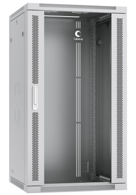 Cabeus SH-05F-22U60/45 Шкаф телекоммуникационный настенный 19" 22U 600x450x1082mm (ШхГхВ) дверь стекло