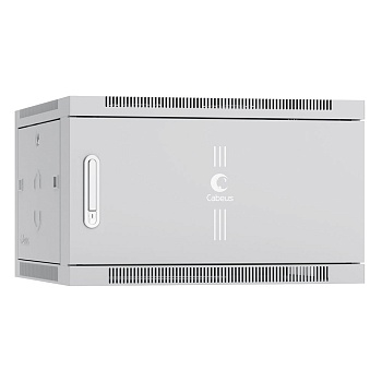 Cabeus SH-05F-6U60/35m Шкаф телекоммуникационный настенный 19" 6U 600x350x368mm (ШхГхВ) дверь металл