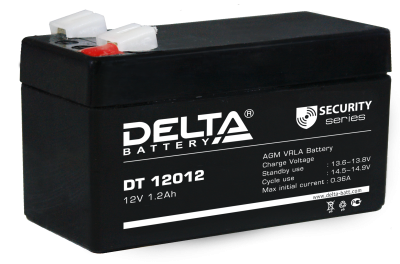 DT 12012 DELTA Аккумулятор 12 В, 1,2 Ач