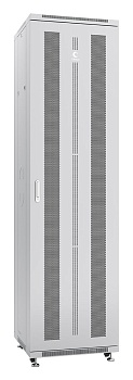 Cabeus ND-05C-47U60/80 Шкаф монтажный телекоммуникационный 19" напольный для распределительного и серверного оборудования 47U 600x800x2277mm (ШхГхВ) передняя и задняя перфорированные двери, ручка с замком, цвет серый (RAL 7035)