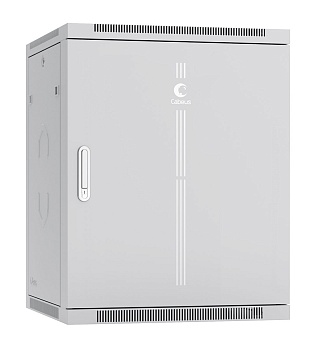 Cabeus SH-05F-15U60/45m Шкаф телекоммуникационный настенный 19" 15U 600x450x769mm (ШхГхВ) дверь металл