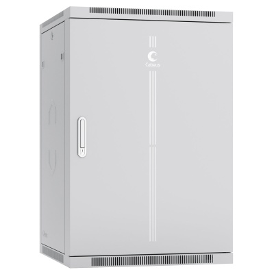 Cabeus SH-05F-18U60/35m Шкаф телекоммуникационный настенный 19" 18U 600x350x901mm (ШхГхВ) дверь металл