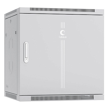 Cabeus SH-05F-12U60/60m Шкаф телекоммуникационный настенный 19" 12U 600x600x635mm (ШхГхВ) дверь металл