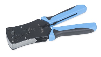 Cabeus HT-N468B Инструмент обжимной для RJ-45 (8р8с), RJ-11/12 (6р6с, 6р4с, 6р2с), 4р4с, 4р2с, профессиональный