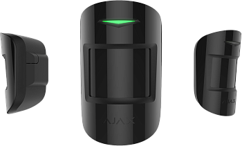 Ajax MotionProtect Plus Беспроводной датчик движения с микроволновым сенсором и иммунитетом к животным (Черный)