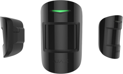 Ajax MotionProtect Plus Беспроводной датчик движения с микроволновым сенсором и иммунитетом к животным (Черный)