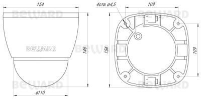 B55-5H Beward Поворотная (PTZ) IP-Видеокамера